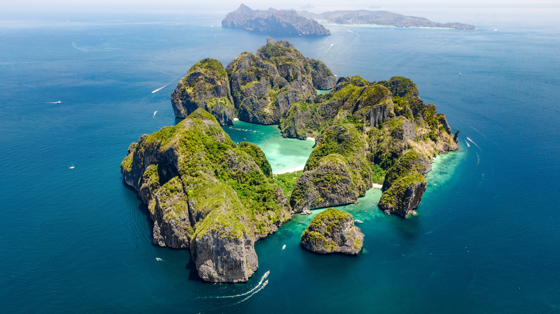 Iles vues du ciel en Thaïlande