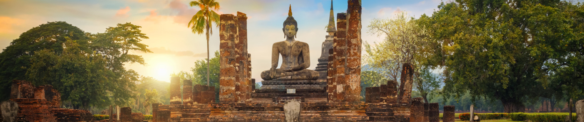 Temple Wat Chana Songkram, Sukhothai,Thaïlande