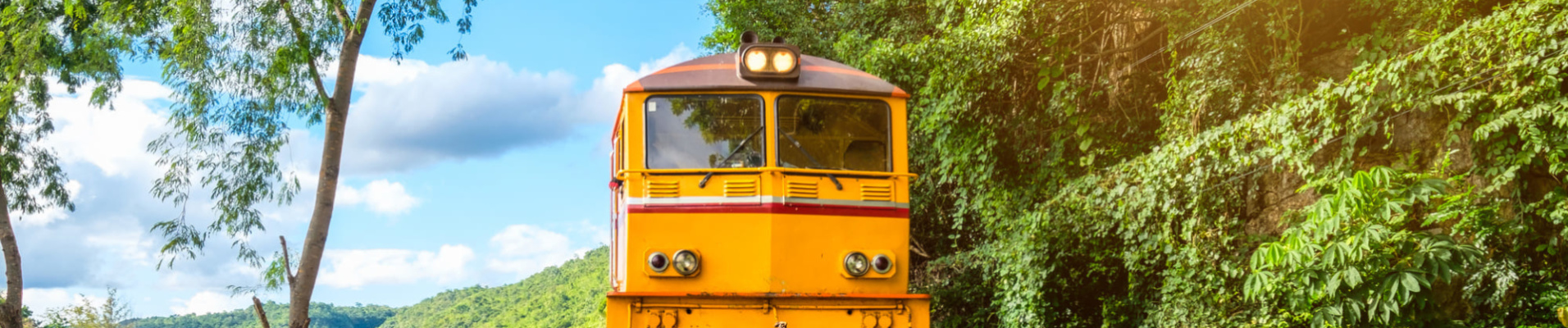 train ancien, Tham Krasae, Thaïlande