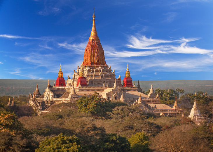 Temple Ananda à Bagan en Birmanie