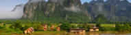 Paysage Vang Vieng Laos