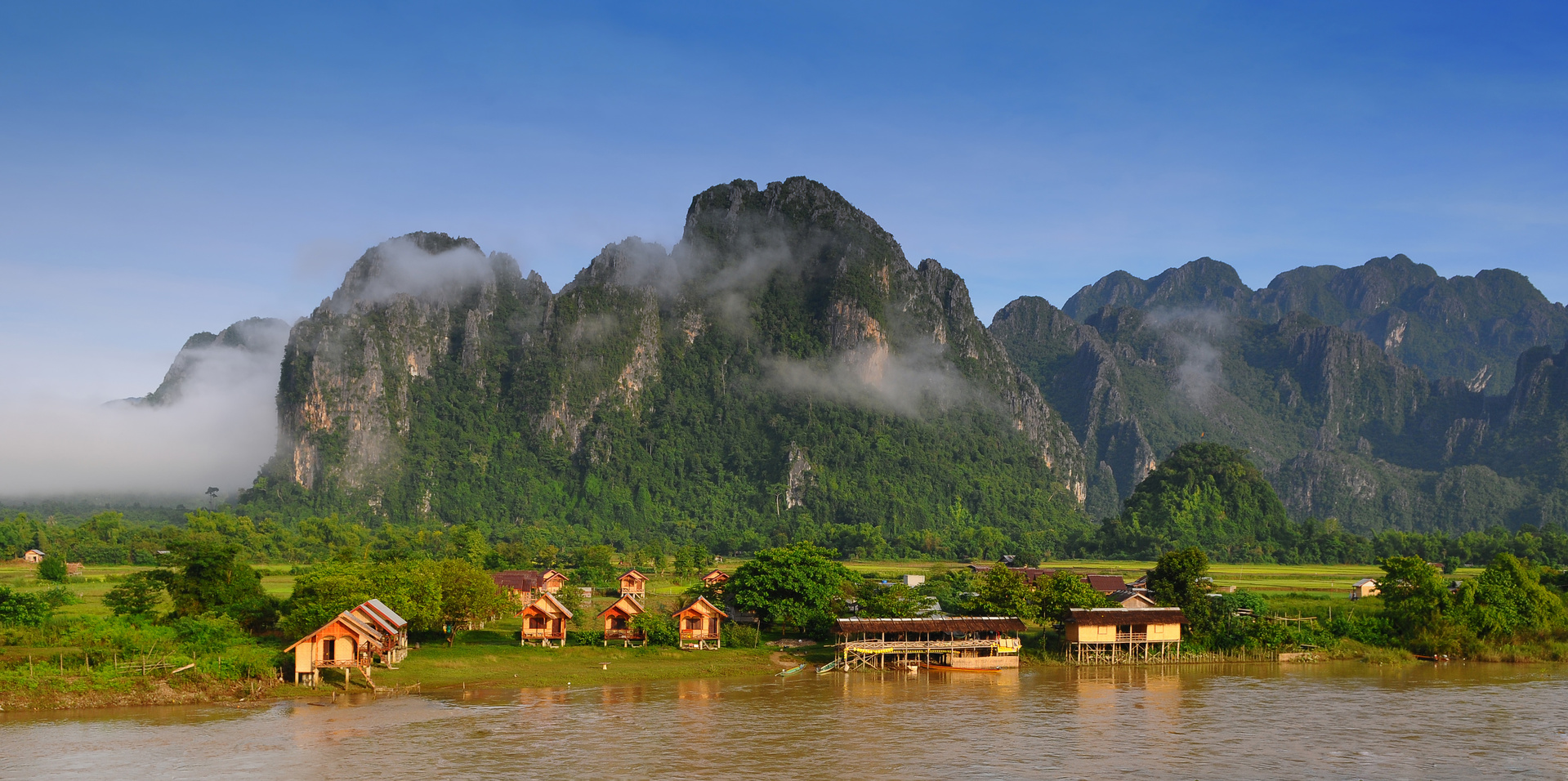 Paysage Vang Vieng Laos