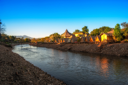 Vue sur la ville de Pai en Thaïlande