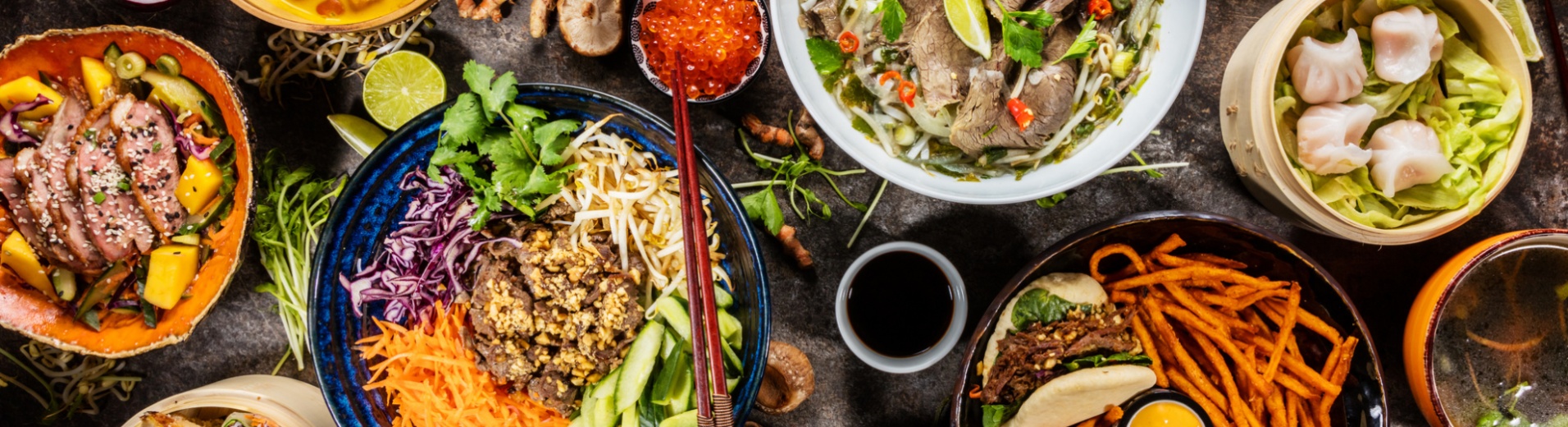 plats asiatiques et thais