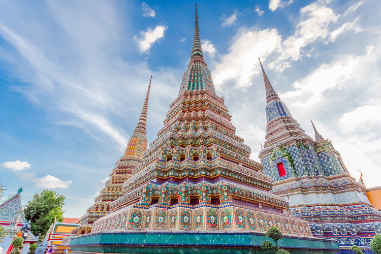 Pagodes du temple de Wat Pho