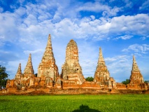 Temple Wat Chaiwatthanaram Ayutthaya, Thailande