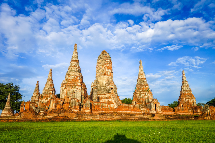 Temple Wat Chaiwatthanaram Ayutthaya, Thailande
