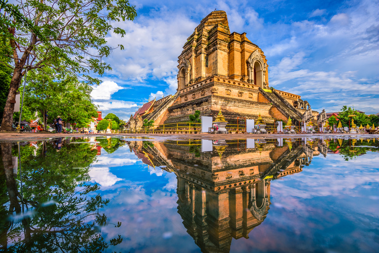 Temple Wat Chedi Luang à Chiang Mai