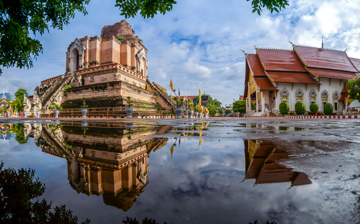 Temple Wat Chedi Luang à Chiang Mai