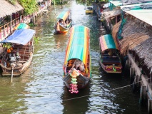 Bateau sur les khlongs à Bangkok