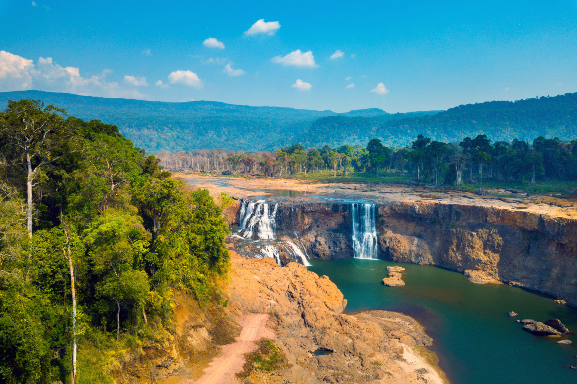 Chutes d'eau au Laos