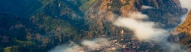 vue aérienne de Nong Khiaw village, Laos