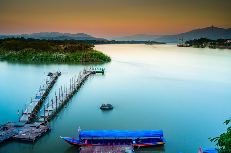 Vue sur le triangle d'or, Chiang Khong