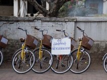 vélo à Luang Prabang, Laos