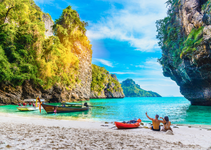 Couple à Krabi, Thaïlande