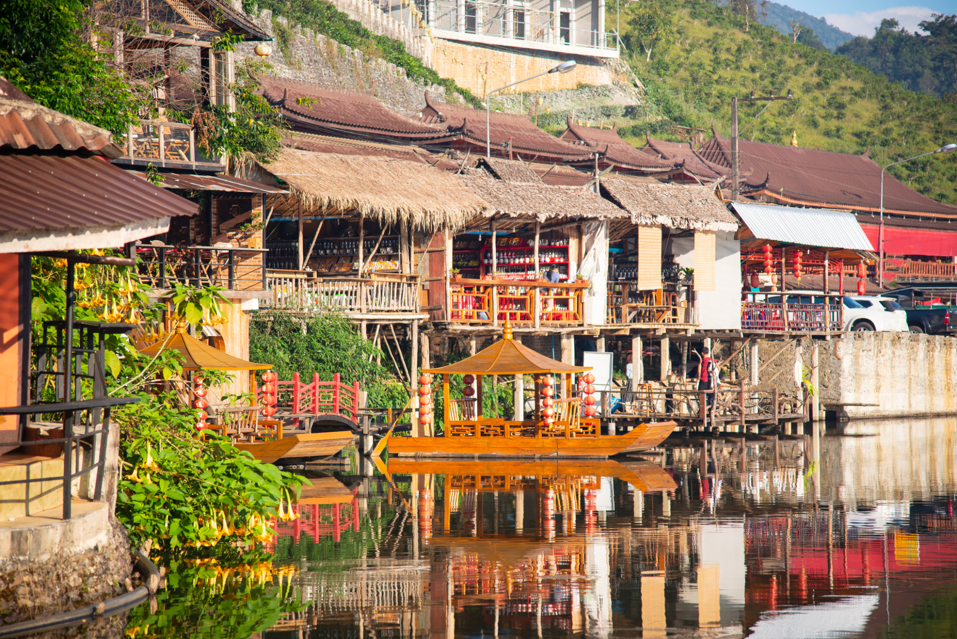 Village chinois au lac Lee wine, Mae Hong Son