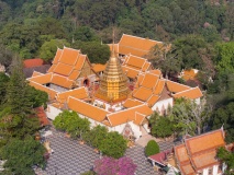 Vue aérienne du Wat Phrathat, Doi Suthep