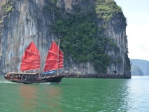 Jonque traditionnelle à Phang Nga