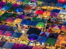 Marché nocturne de Bangkok