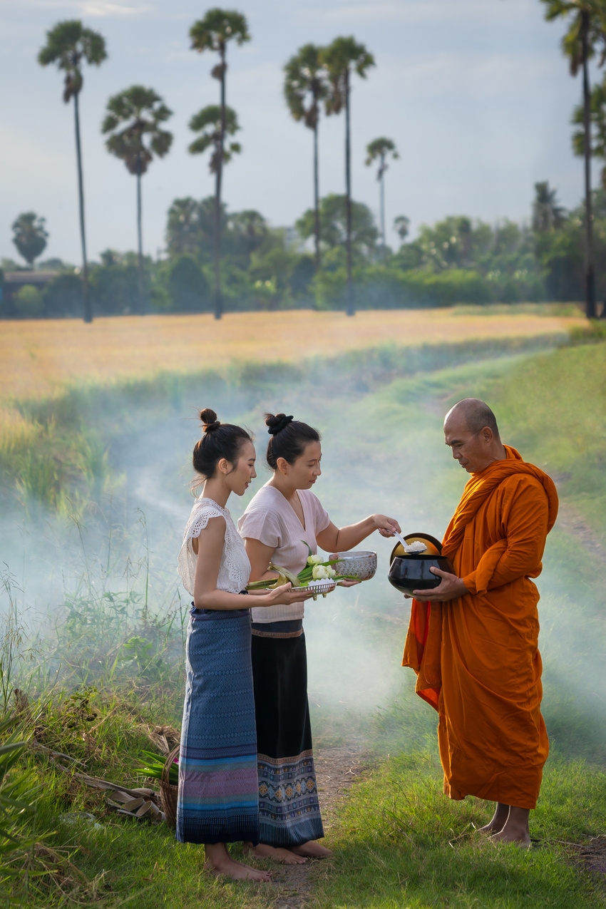 Offrande de nourriture, Chiang Mai
