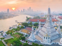 Vue plongeante sur Bangkok