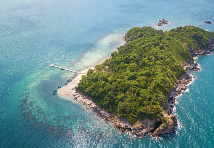 Vue aérienne de Koh Talu